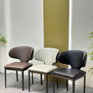 Ghế da cao cấp nhập khẩu , đệm êm ái , ghế bàn ăn, ghế trang điểm - GS027