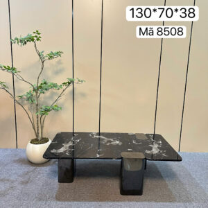 Bàn trà đá cẩm thạch kết hợp gỗ veneer -mã 8508